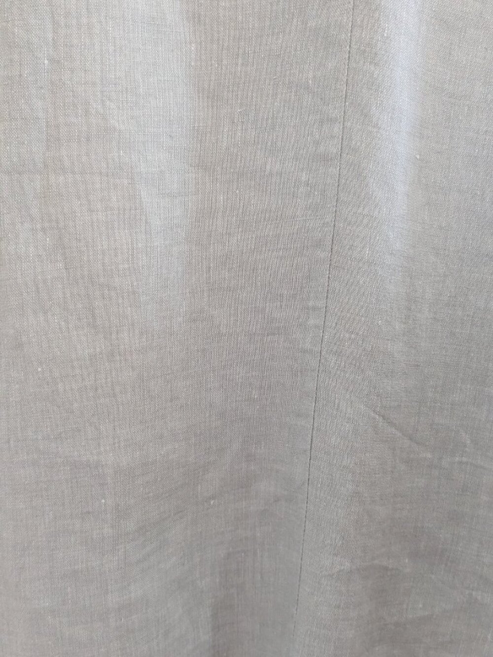 Organic Gray Linen POETRY Boxy Top Short Sleeve | Size 10 | Fully Lined - Picture 4 of 13